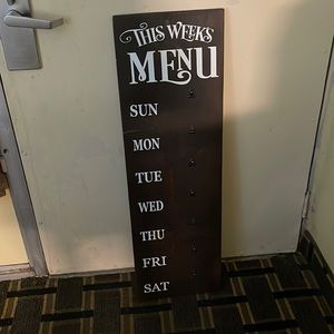 Handmade Menu Board